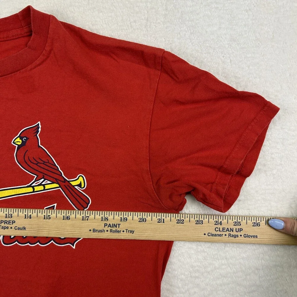 Majestic St. Louis Cardinals Shirt Mens Large Red Freese 23 Baseball MLB Tee